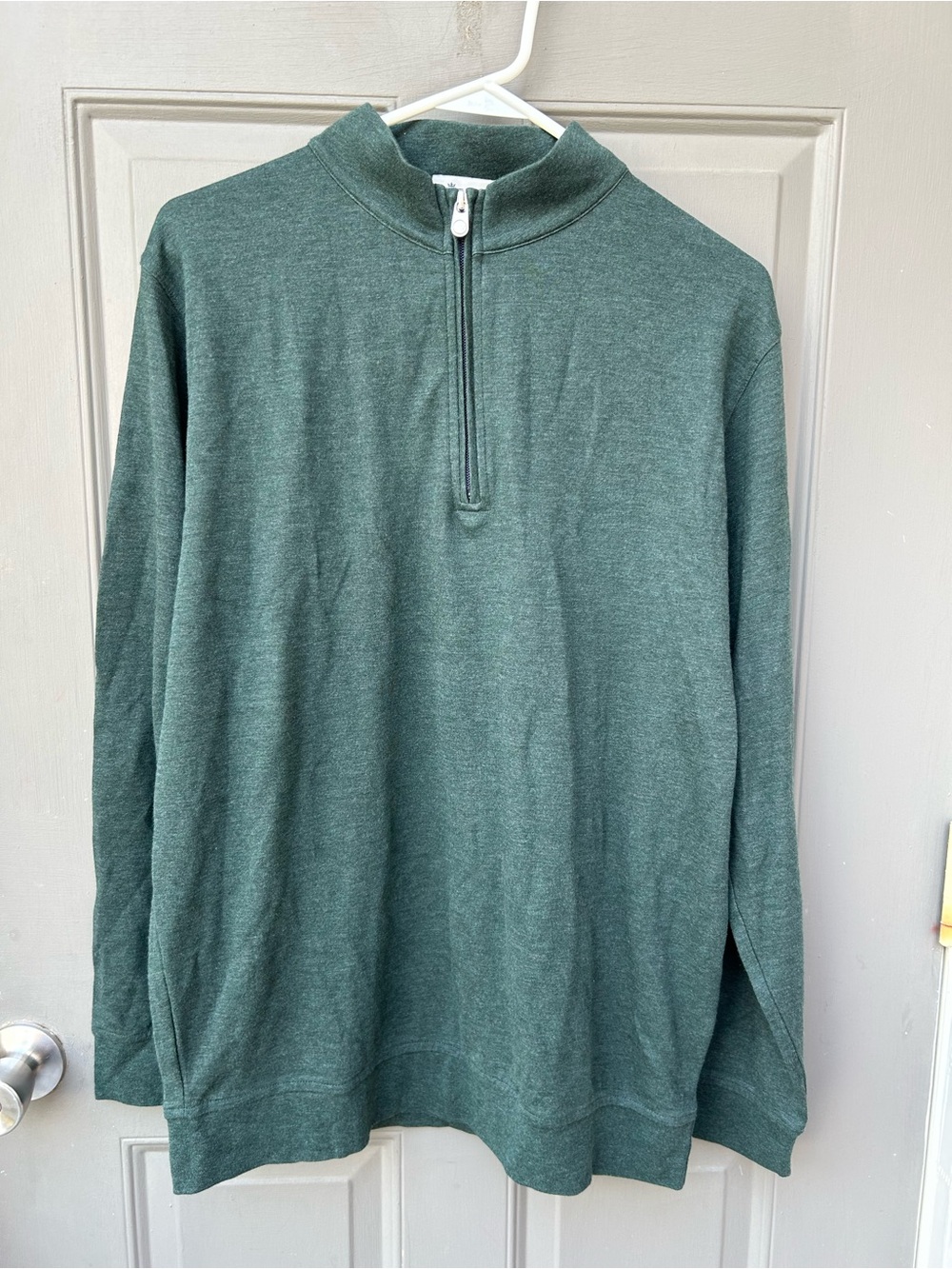 Peter Millar Forest Green Quarter Zip Pullover